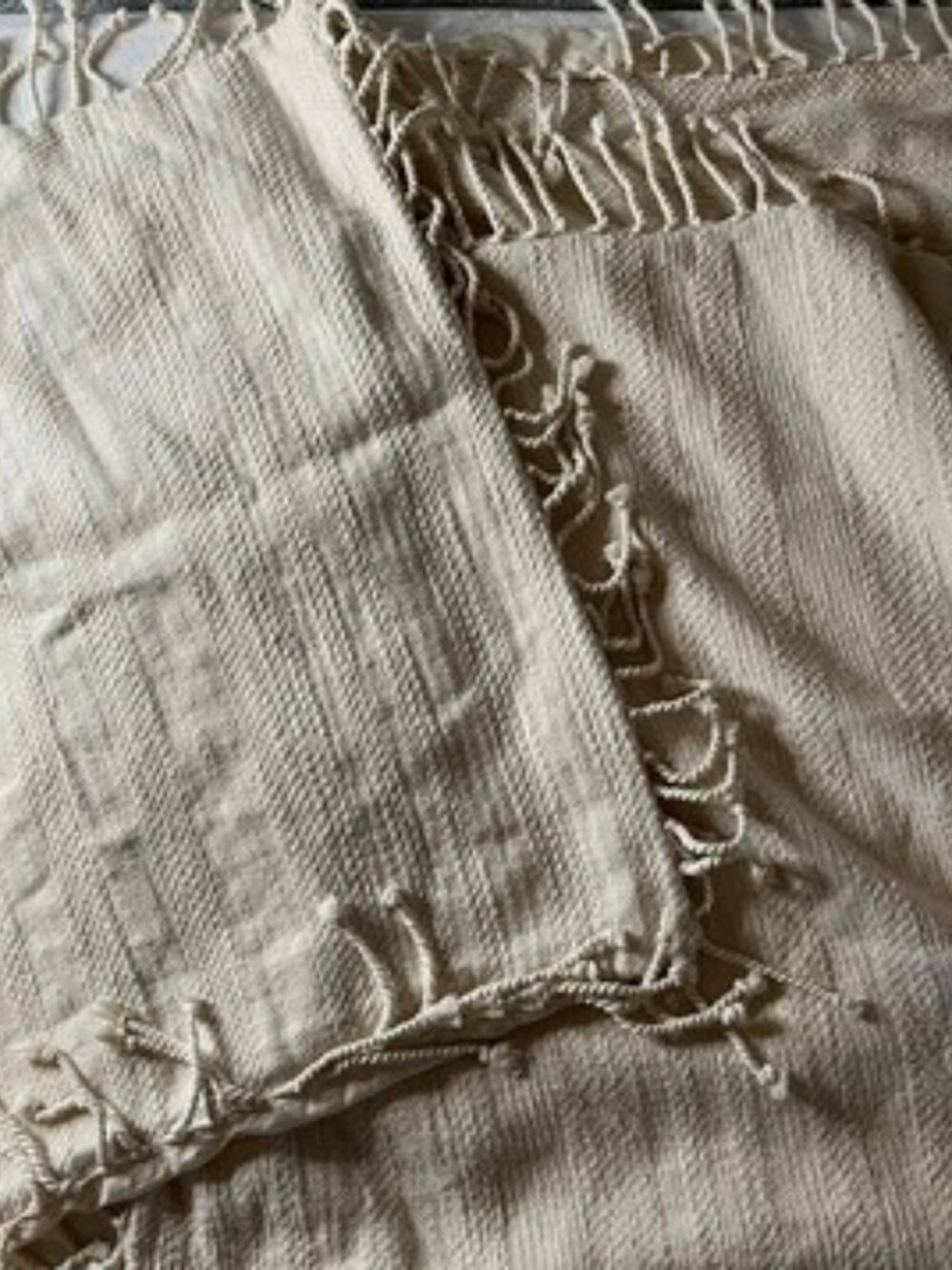 Set of 3 Boho Cotton Handwoven Texture Euro Shams 26"